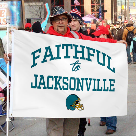 Fyon Faithful to Jacksonville Flag Indoor and outdoor banner