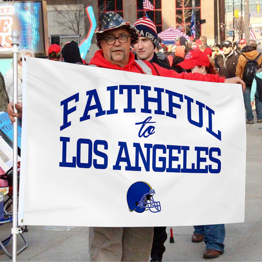 Fyon Faithful to Los Angeles Flag Indoor and outdoor banner