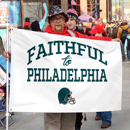 Fyon Faithful to Philadelphia Flag Indoor and outdoor banner