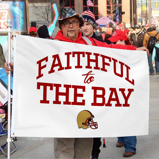 Fyon Faithful to The Bay San Francisco Flag Indoor and outdoor banner