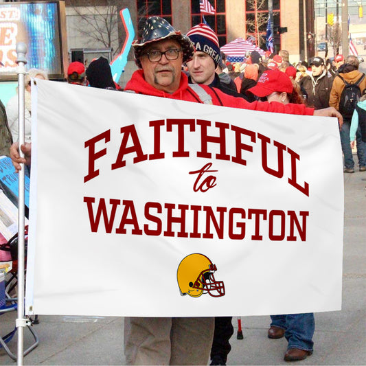 Fyon Faithful to Washington Flag Indoor and outdoor banner