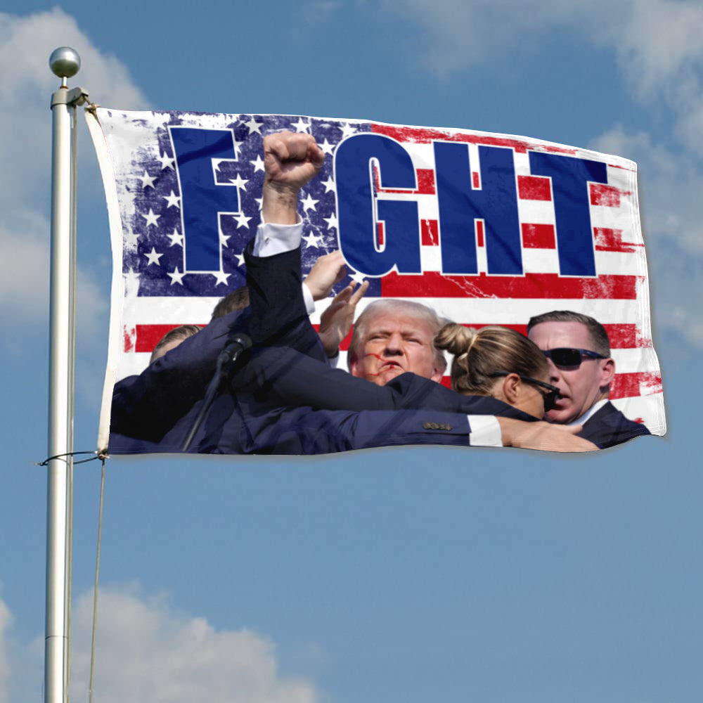 Fyon Fight Trump 2024 Flag Indoor and Outdoor Banner