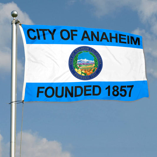 Fyon Anaheim, California Flag Banner (1967–2018, 2019–present)