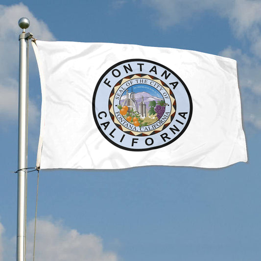 Fyon Fontana, California Flag Banner
