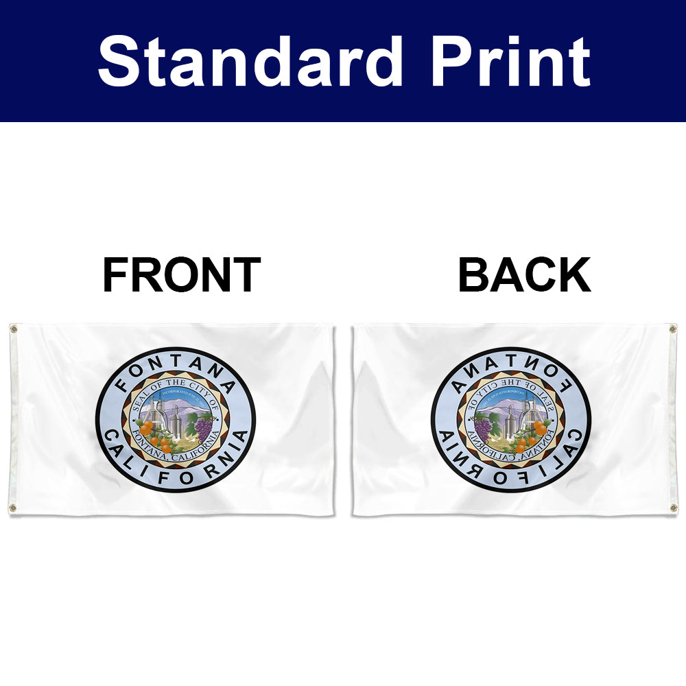 Fyon Fontana, California Flag Banner