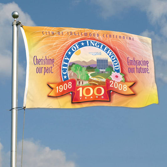 Fyon Inglewood, California Flag Banner