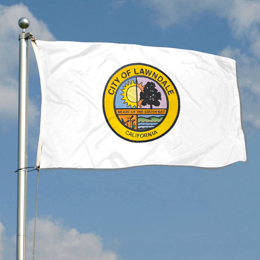 Fyon Lawndale, California Flag Banner