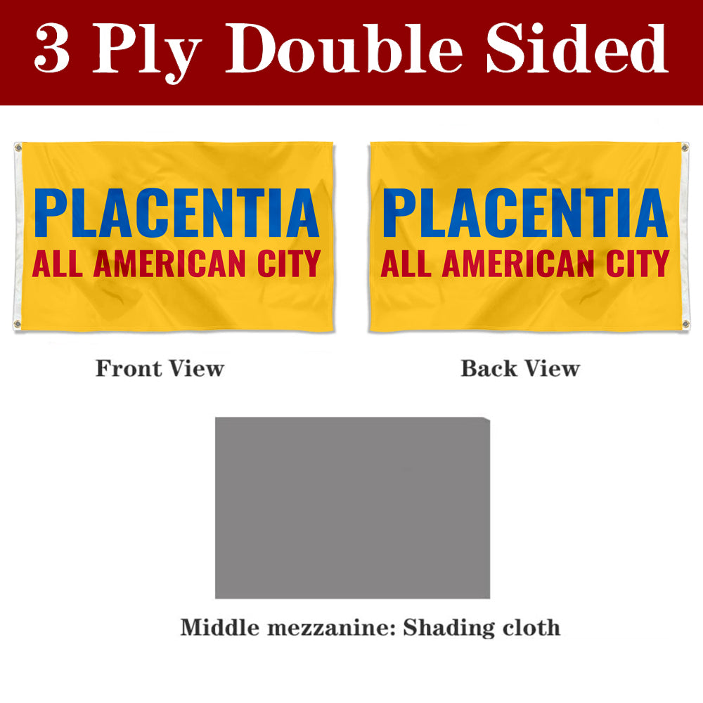 Fyon Placentia, California Flag Banner
