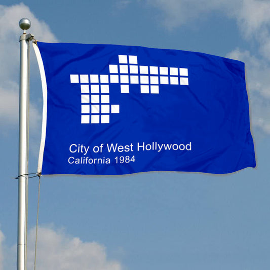 Fyon West Hollywood, California Flag Banner (1986–2014)