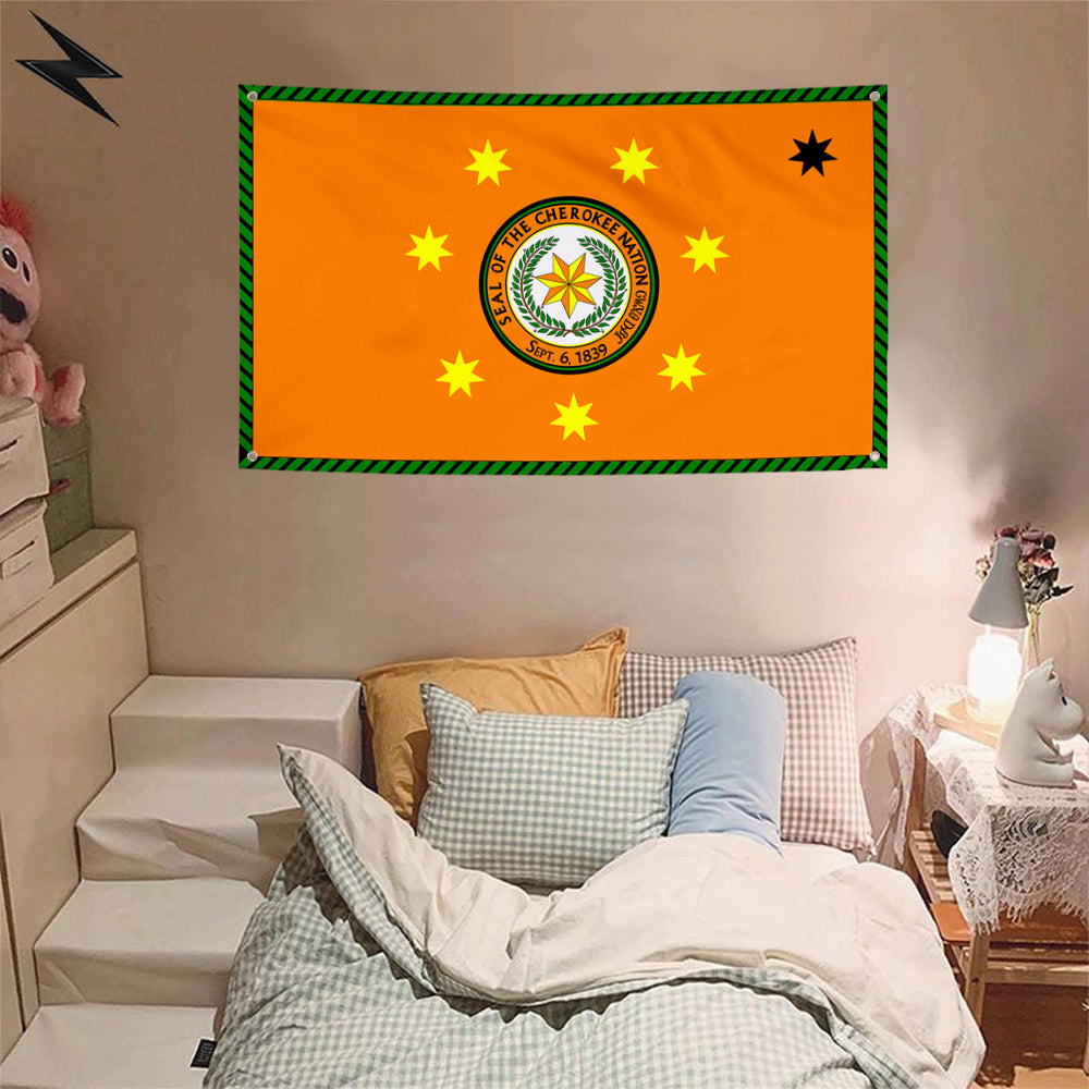 Fyon the Cherokee Nation Flag Banner