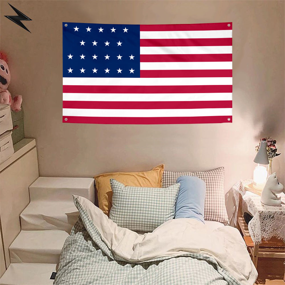 Fyon The 21 Stars (1819–1820) Flag Banner