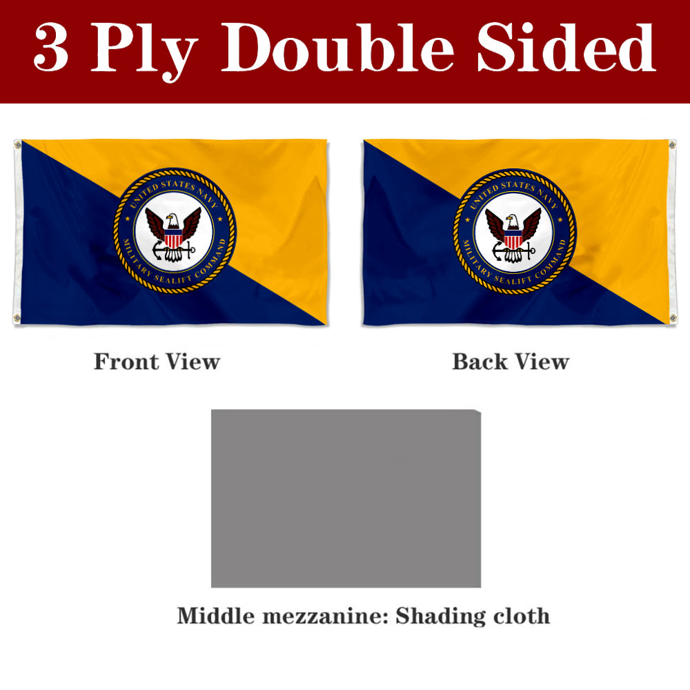 Fyon Military Sealift Command Flag Banner