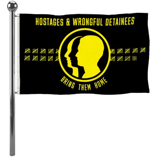 Fyon US Hostages and Wrongful Detainees Flag Banner