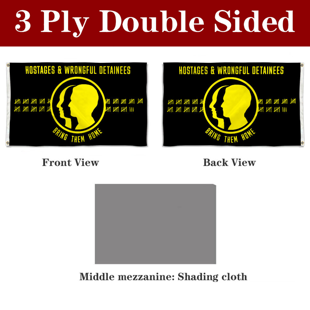 Fyon US Hostages and Wrongful Detainees Flag Banner
