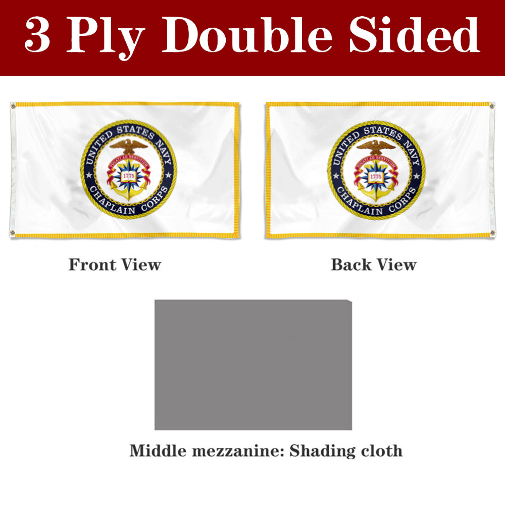 Fyon United States Navy Chaplain Corps Flag Banner