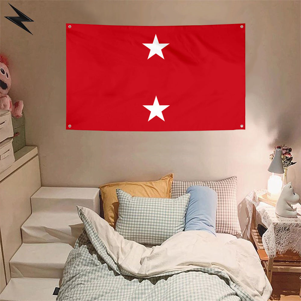 Fyon US Major General Flag Banner