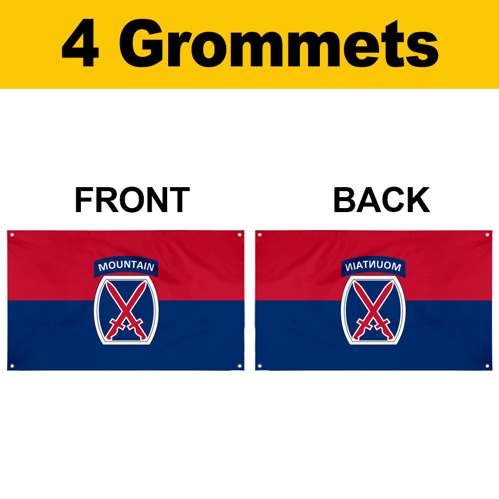 Fyon The 10th Mountain Division Flag Banner