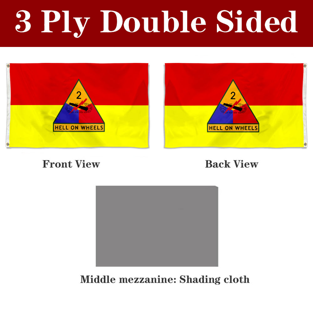 Fyon The 2nd Armored Division Flag Banner