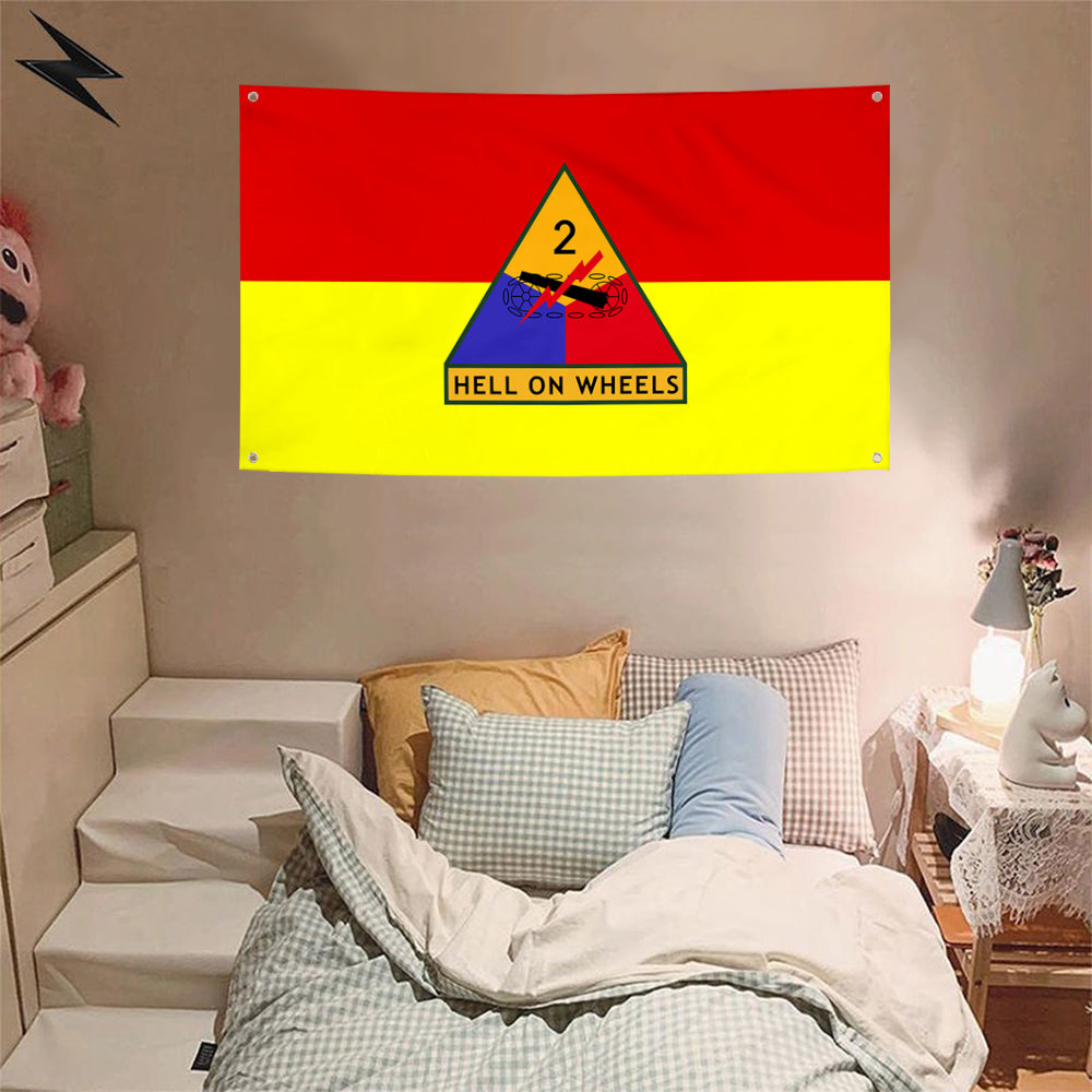 Fyon The 2nd Armored Division Flag Banner