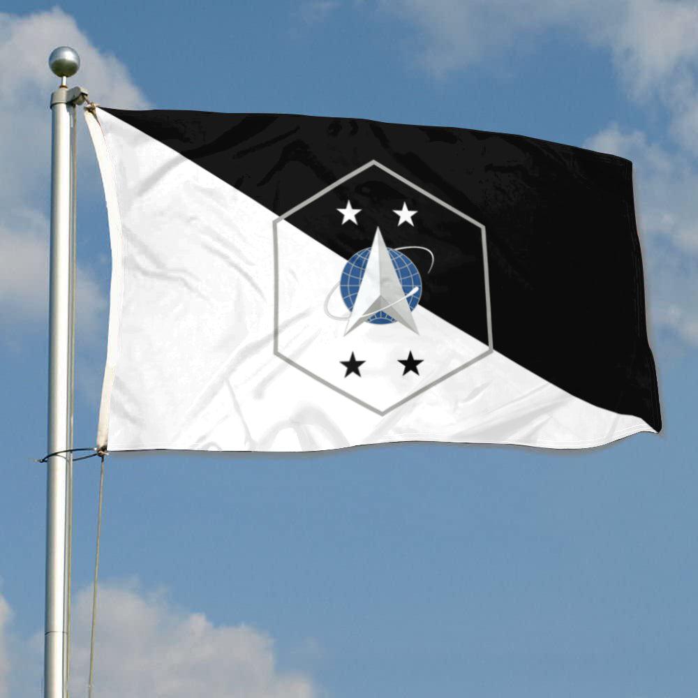 Fyon The Chief Master Sergeant of the Space Force Flag Banner