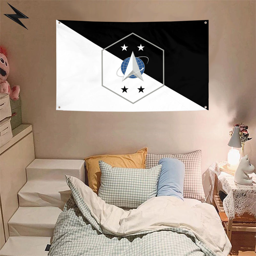 Fyon The Chief Master Sergeant of the Space Force Flag Banner