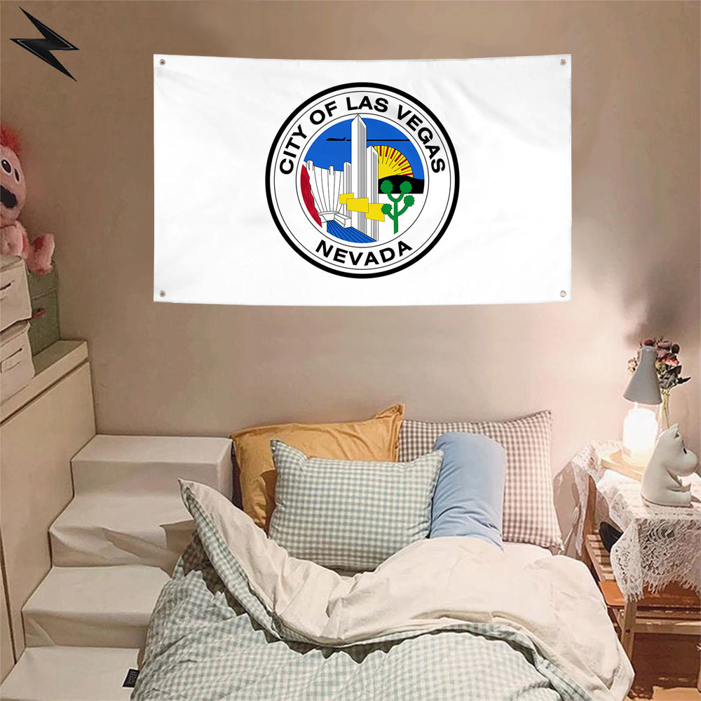 Fyon Former Las Vegas, Nevada (1968) Flag Banner