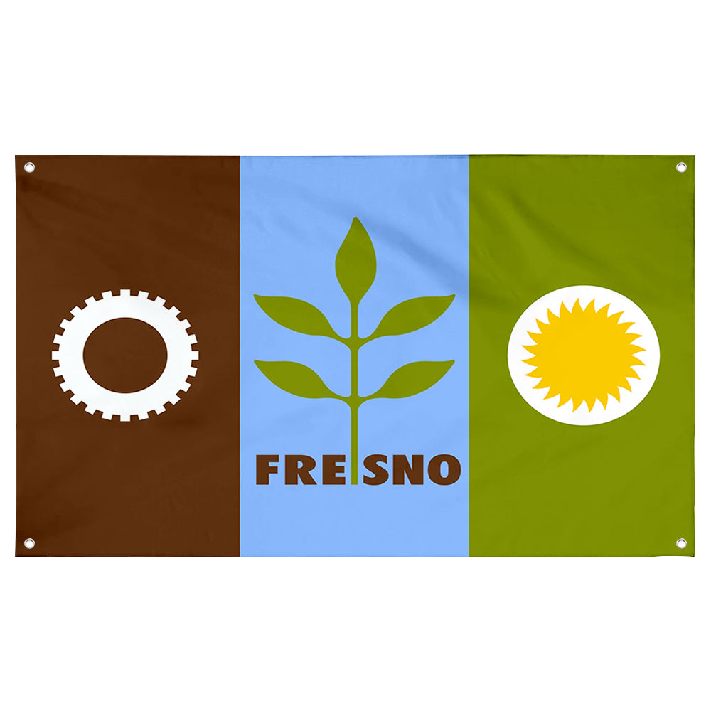 Fyon Fresno, California Flag Banner