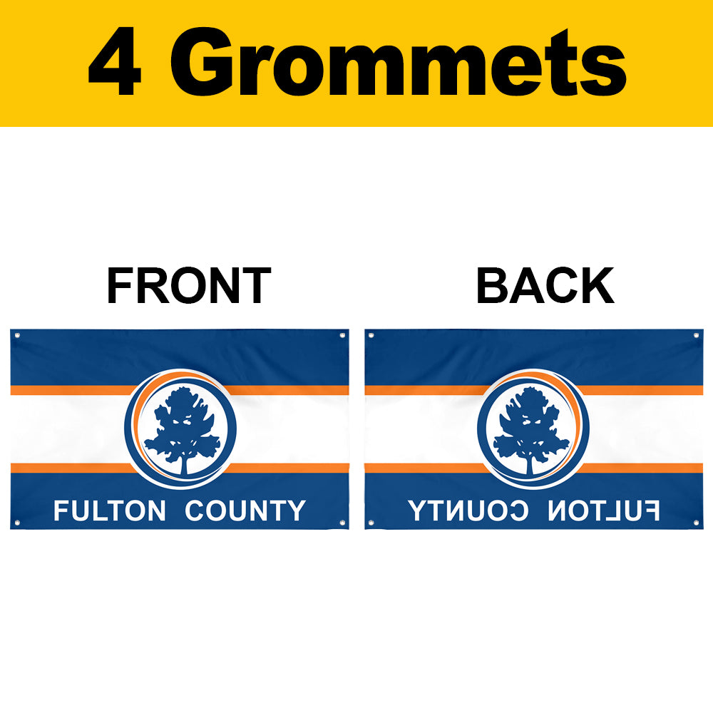 Fyon Fulton County Flag Banner