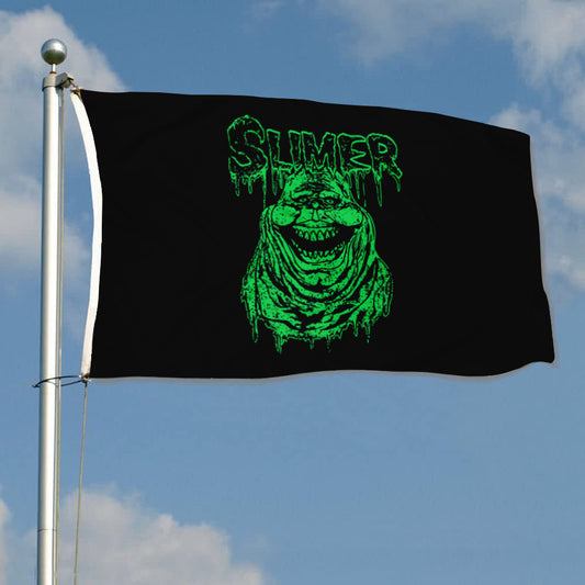 Fyon Ghostbuster slimers Flag Indoor and outdoor banner
