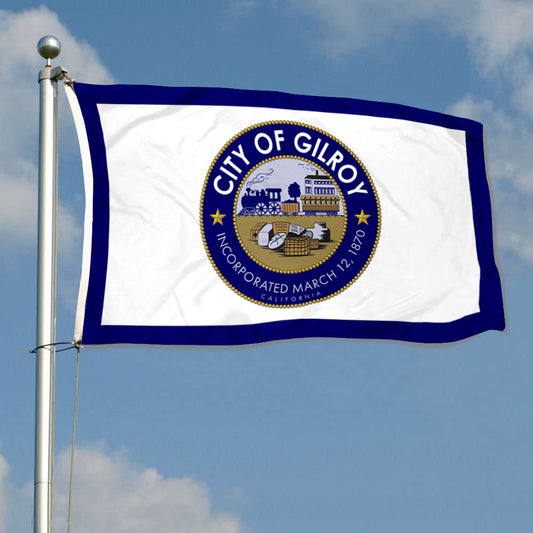 Fyon Gilroy, California Flag Banner