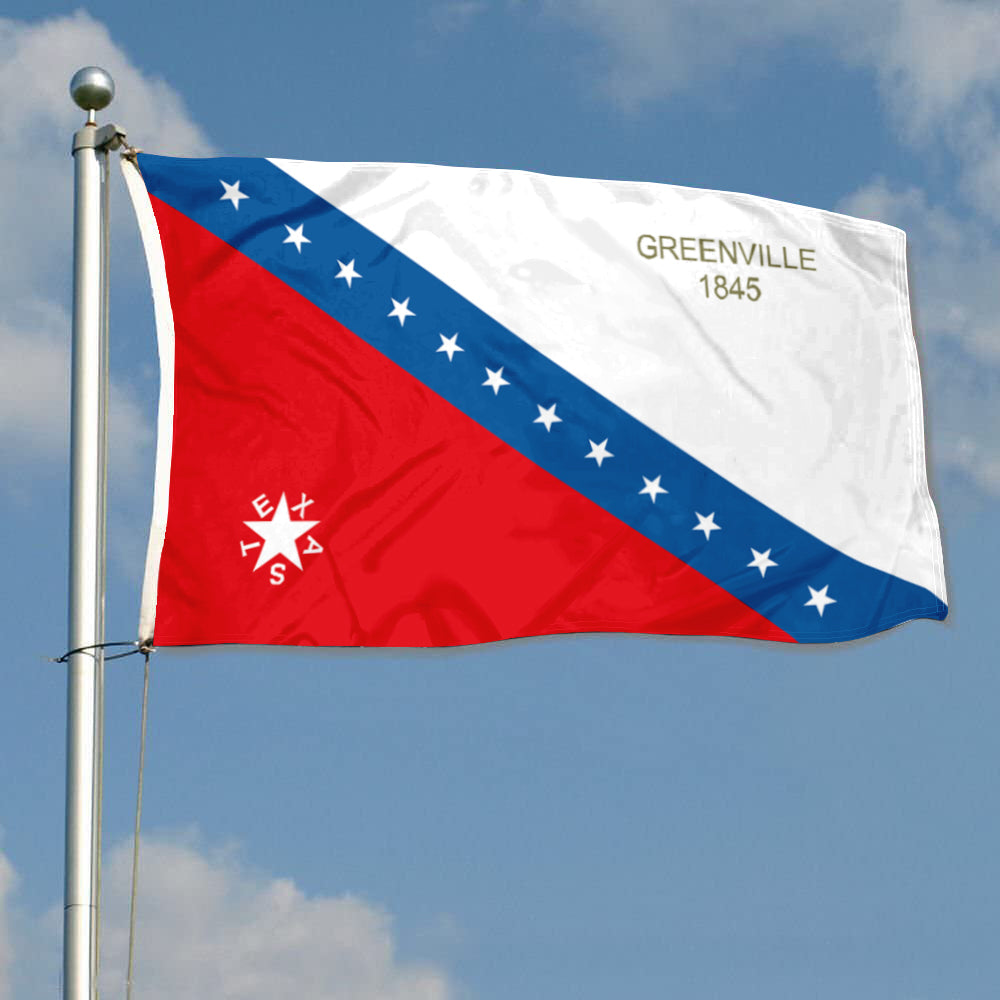 Fyon Greenville,Texas (1845) Flag Banner