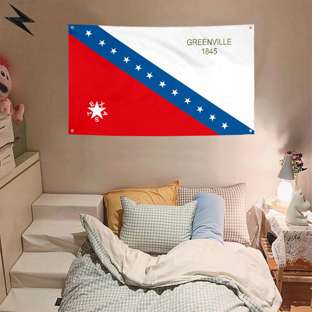 Fyon Greenville,Texas (1845) Flag Banner