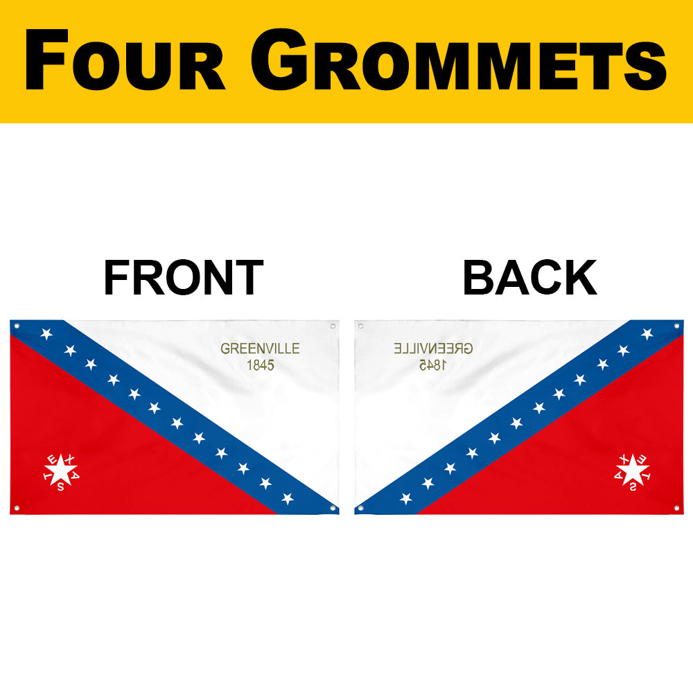 Fyon Greenville,Texas (1845) Flag Banner