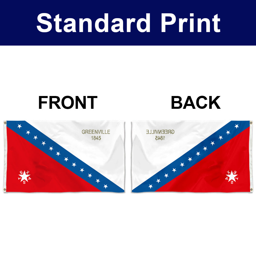 Fyon Greenville,Texas (1845) Flag Banner