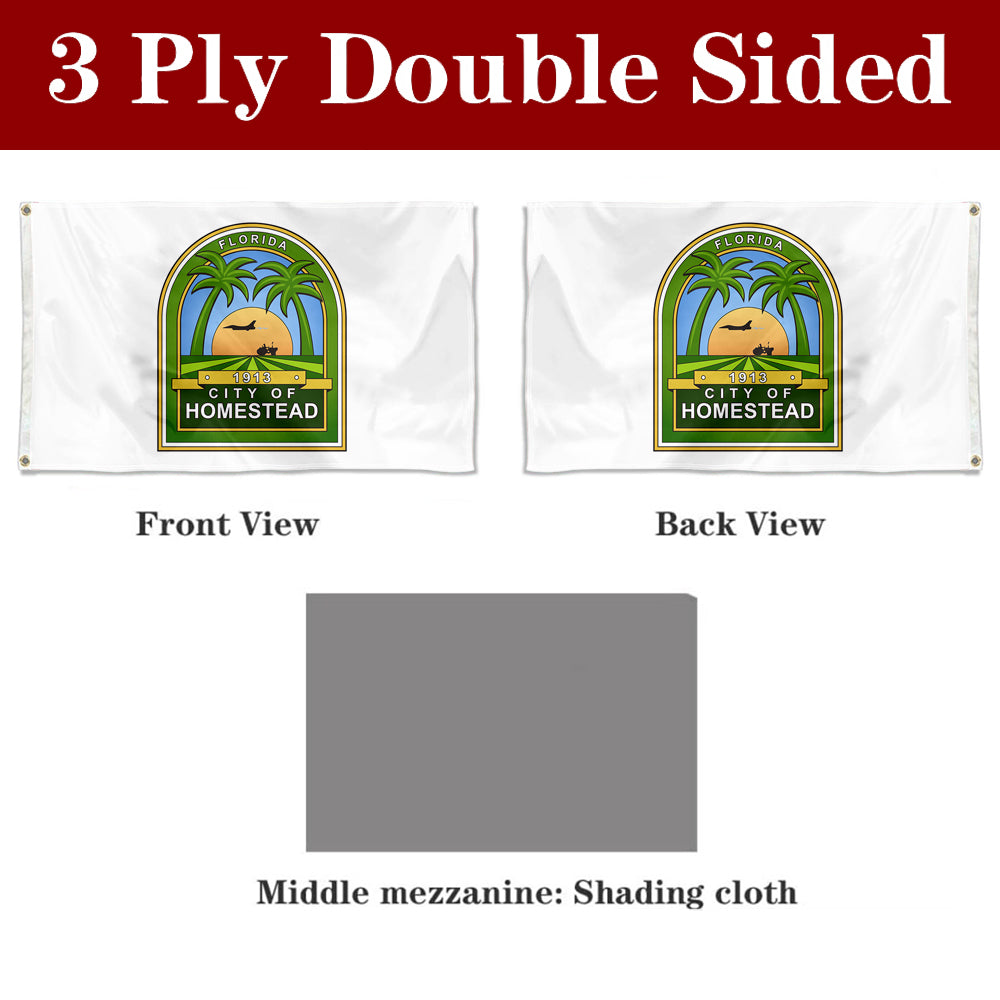 Fyon Homestead, Florida flag Banner