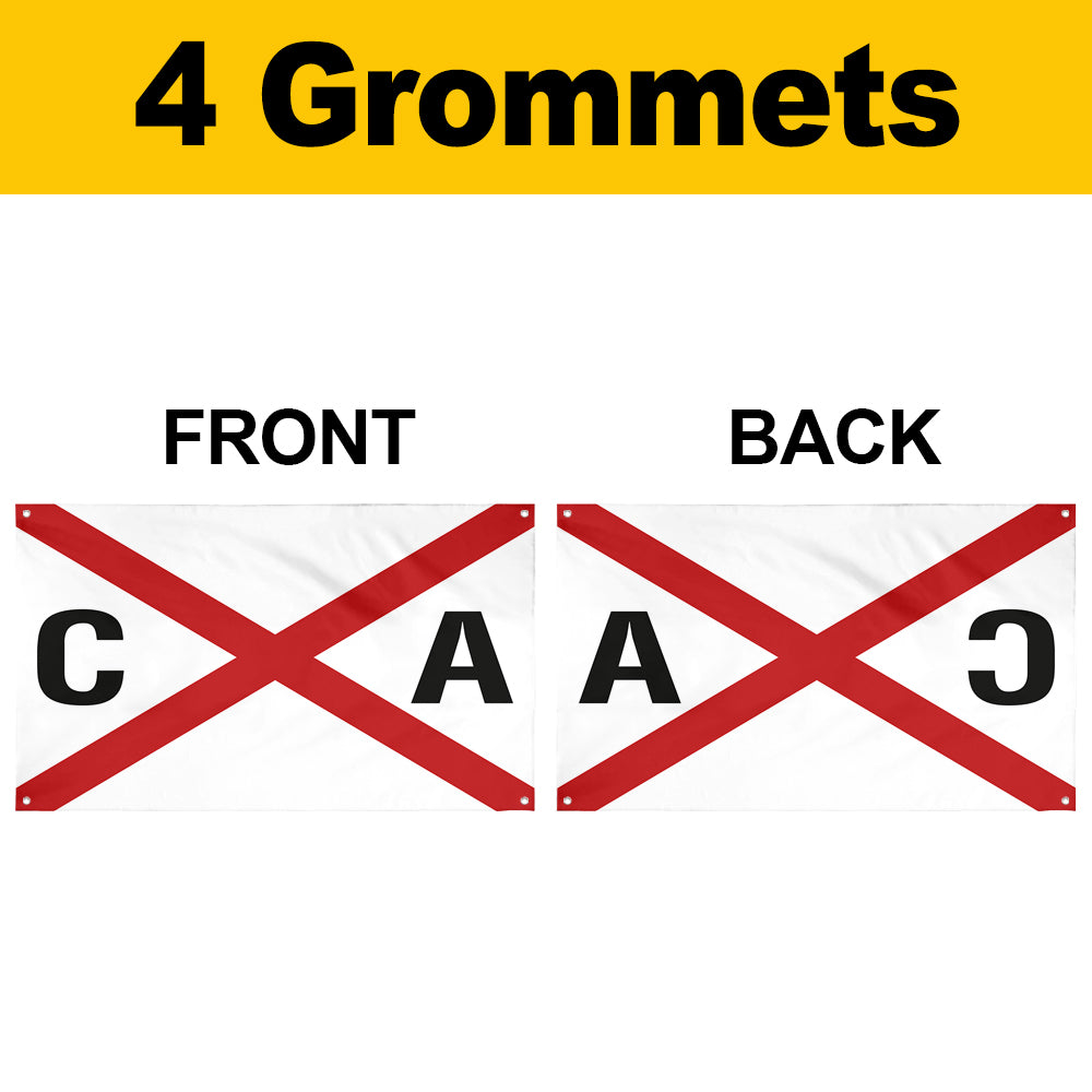 Fyon House of the Canadian Australasian Line Flag Banner