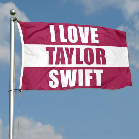 Fyon I Love Taylor Swift Flag  Indoor and Outdoor Banner