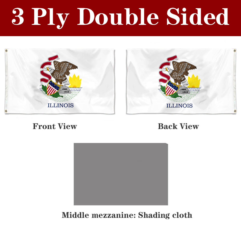 Fyon Illinois Flag Banner
