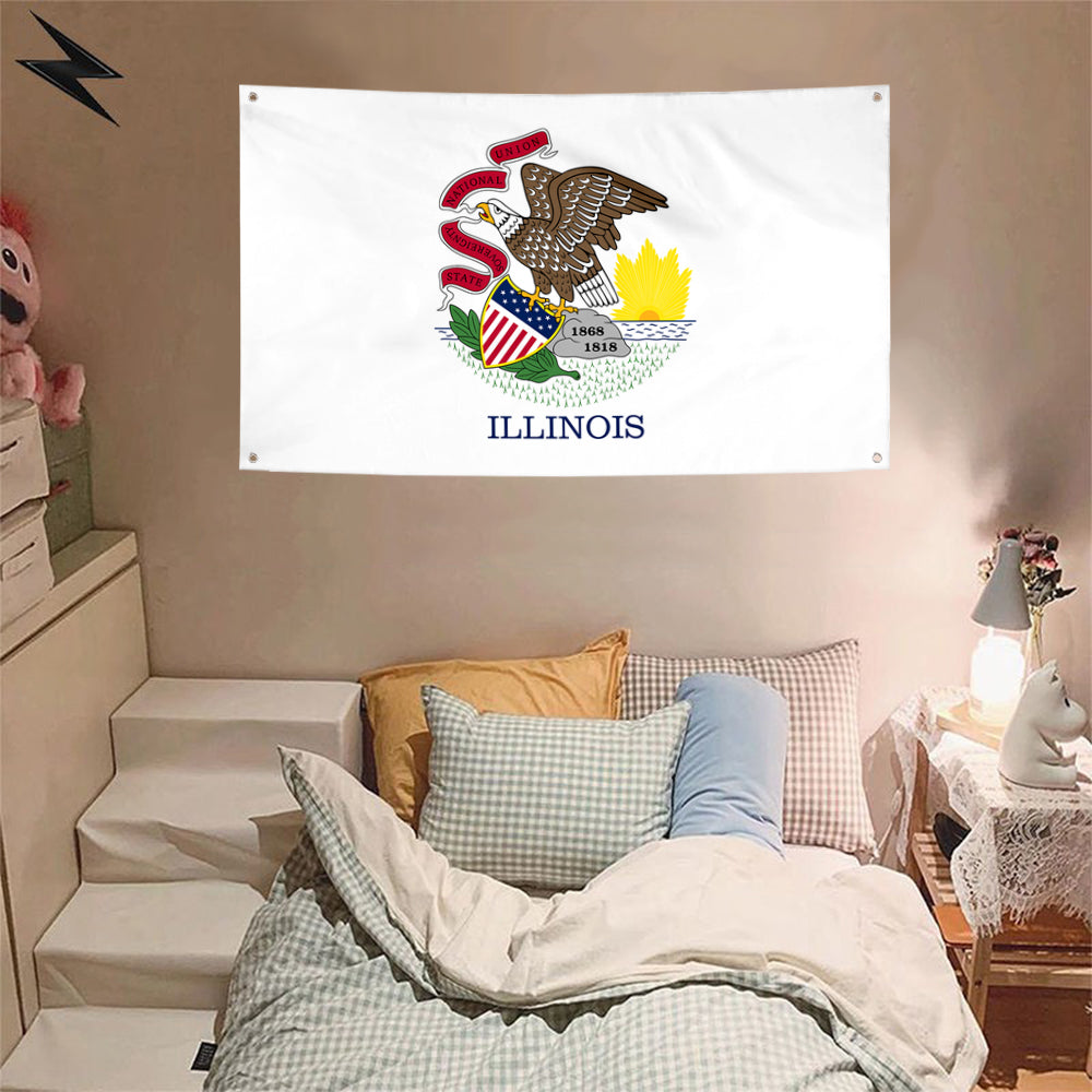 Fyon Illinois Flag Banner