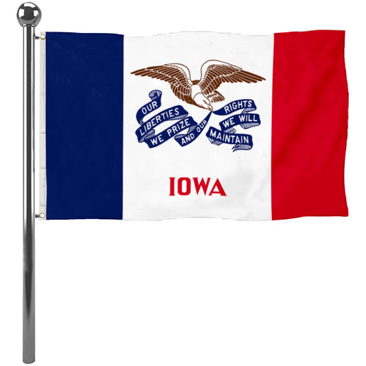 Fyon Iowa Flag Banner