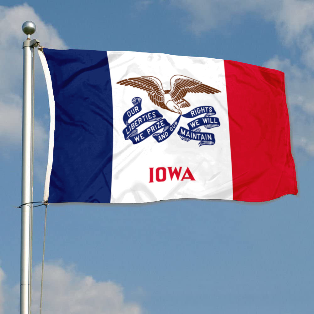 Fyon Iowa Flag Banner