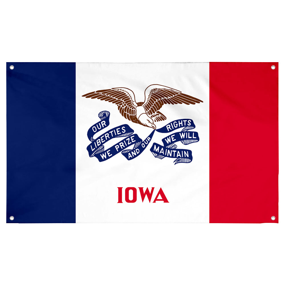 Fyon Iowa Flag Banner