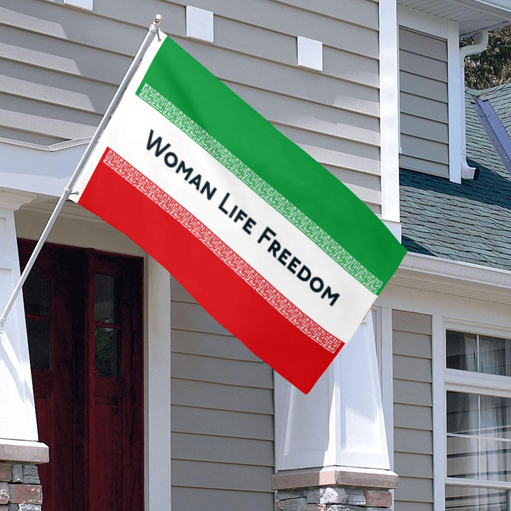 Fyon Iran Woman Life Freedom Protest Flag indoor and outdoor Banner