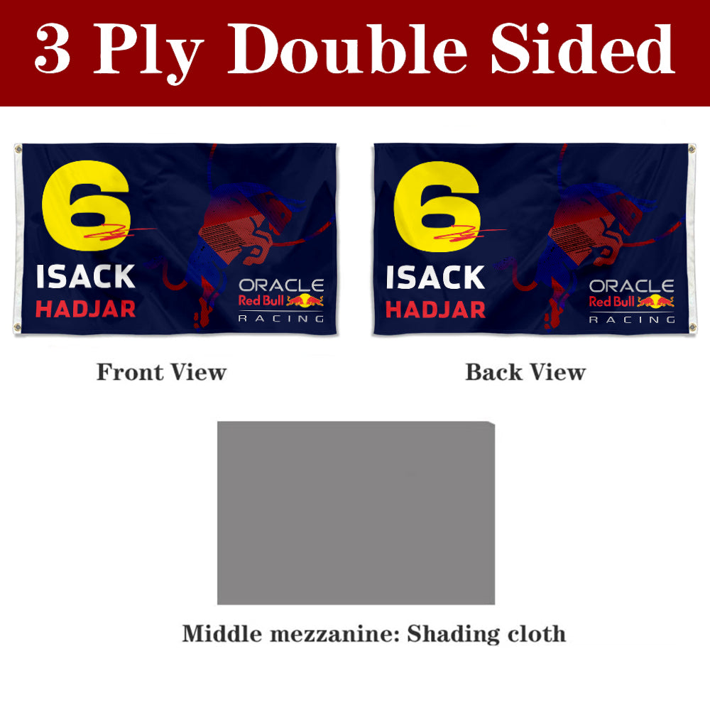 Fyon Isack Hadjar #6 Flag Racing Flags Banner