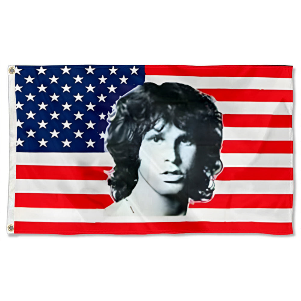 Fyon Jim Morrison USA Flag Indoor and outdoor banner