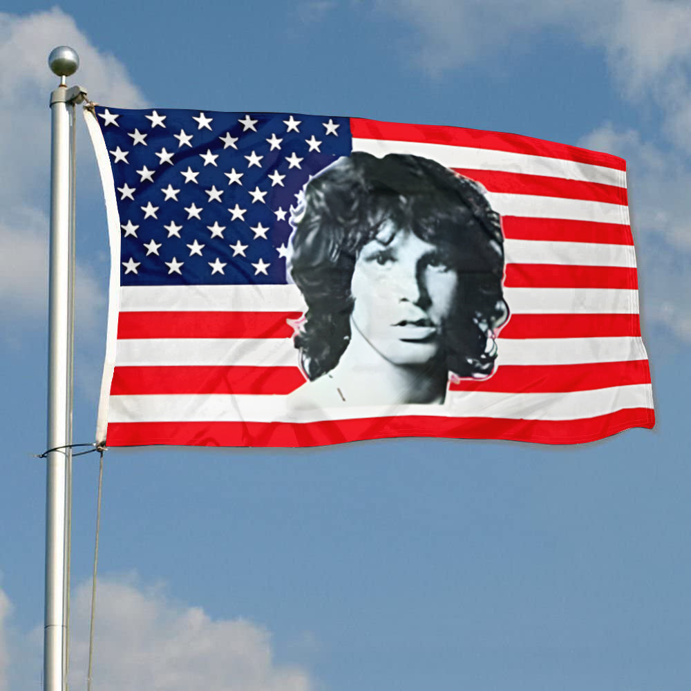 Fyon Jim Morrison USA Flag Indoor and outdoor banner