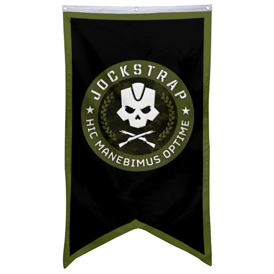 Fyon Jockstrap Hic Manebimus Optime Flag Game Flags Banner