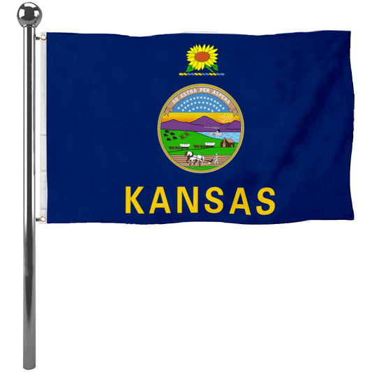 Fyon Kansas Flag Banner