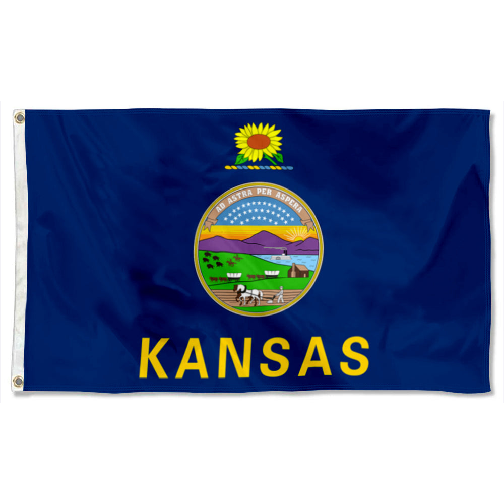 Fyon Kansas Flag Banner