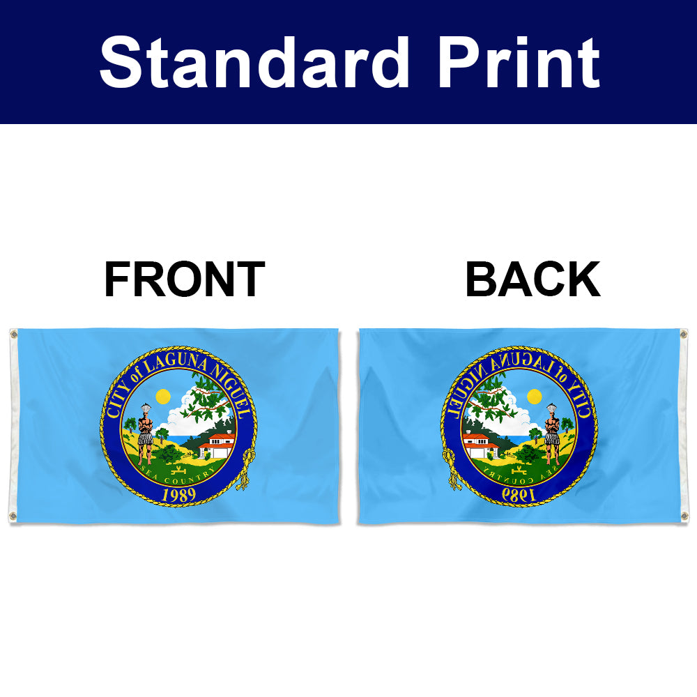Fyon Double-sided Laguna Niguel, California Flag Banner